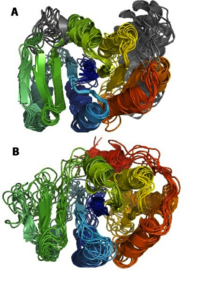 Determining large protein structures (>200 amino acids) from limited NMR data using Rosetta