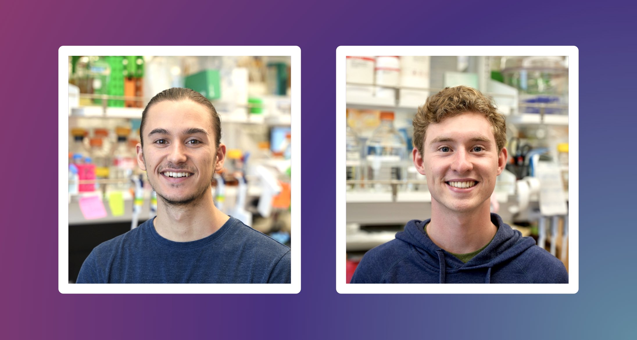 Beau Lonnquist and Nathan Greenwood win undergraduate research awards